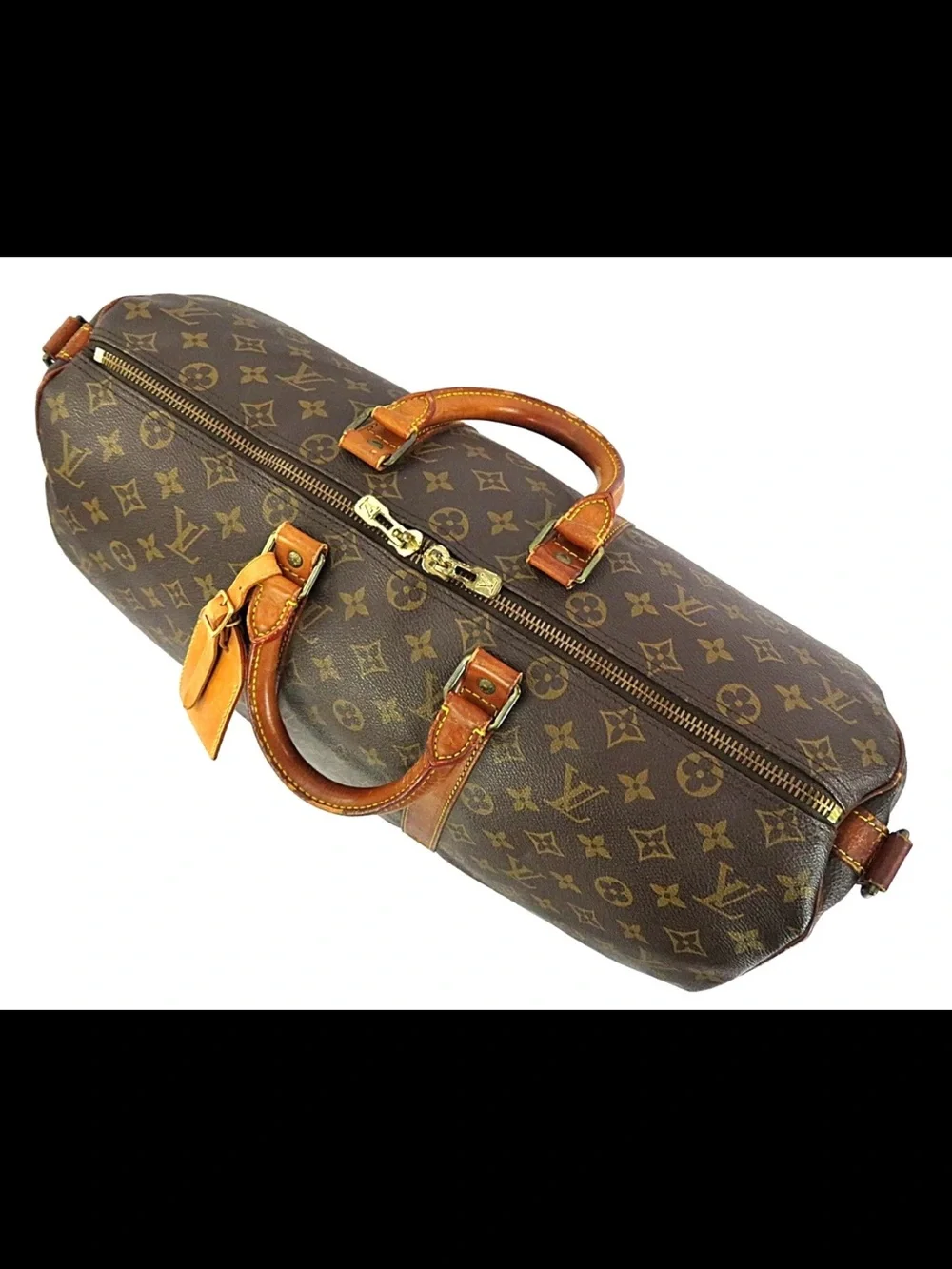 Louis Vuitton Brown Monogram Keepall Duffel Bag